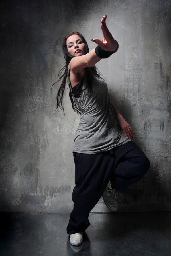 Dancing girl stock image. Image of fitness, dancing, freestyle 4028747
