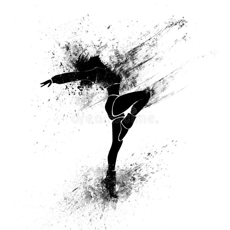 Dancing Girl Silhouette Black Stock Illustrations 6,573 Dancing Girl