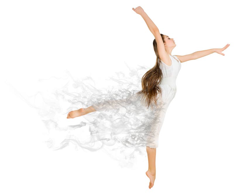 Dancing girl in dress stock image. Image of caucasian 57627683