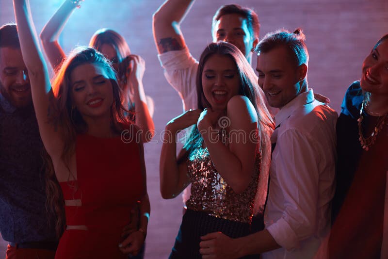 Dancing in club stock photo. Image of glamorous, fashion - 20094348