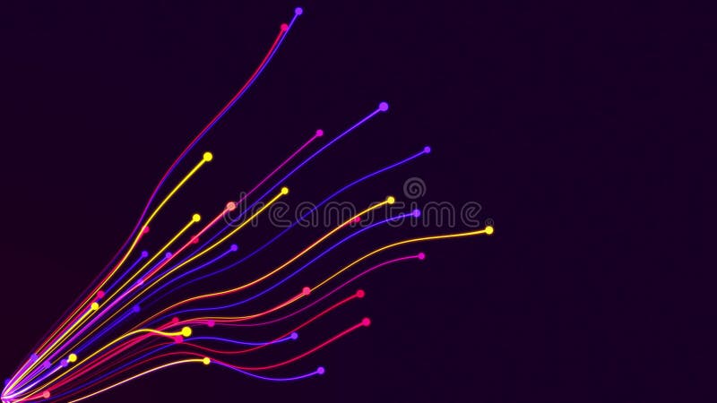 Model de particule care strălucesc în mișcare vector illustration
