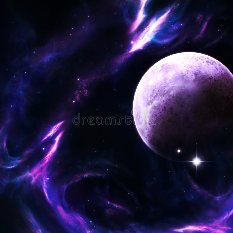 Dancing Purple Fire stock illustration