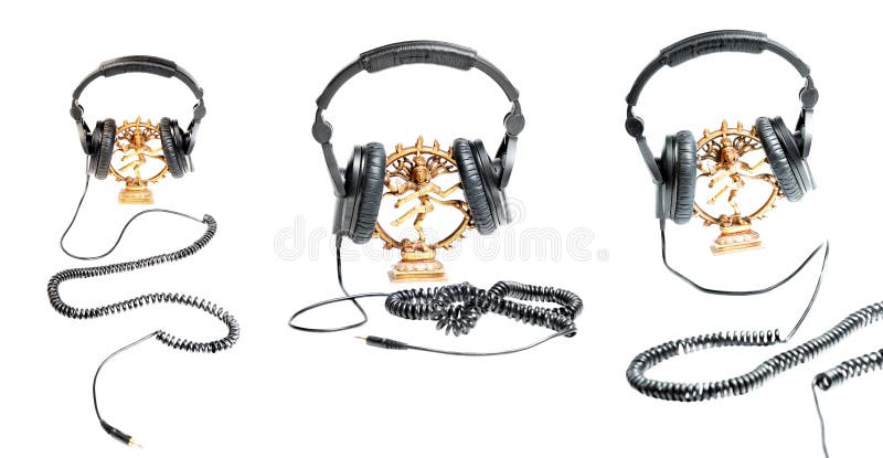 Dancing Shiva in headphones