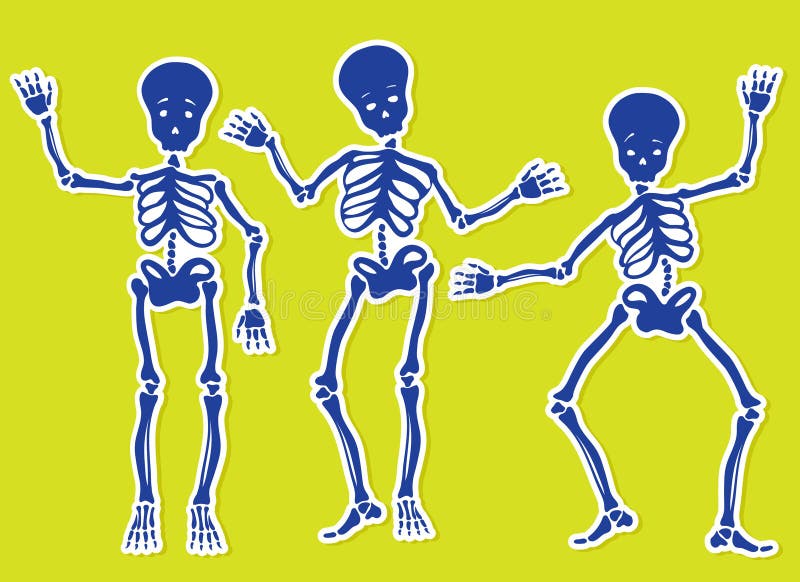 Dancing Skeletons stock illustration Dancing Skeletons stock illustration