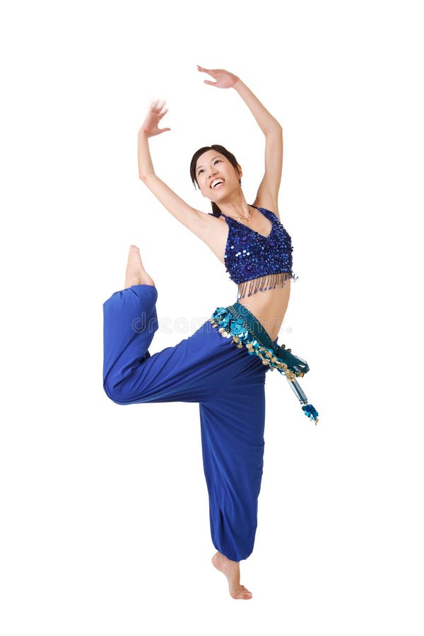 Dancing sorridente felice della ragazza fotografie stock libere da diritti Dancing sorridente felice della ragazza fotografie stock libere da diritti