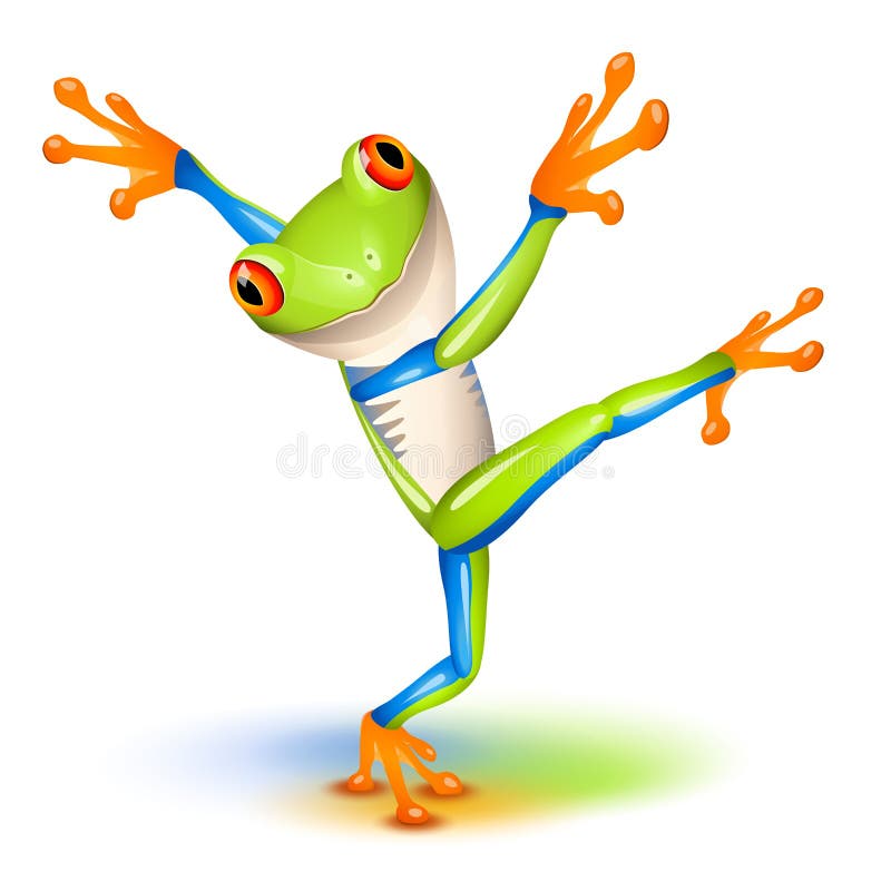 Dancing Tree Frog Stock Images Image 24429444