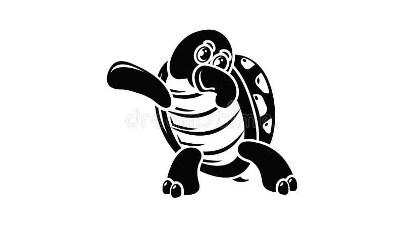 Dancing turtle icon animation vector illustration