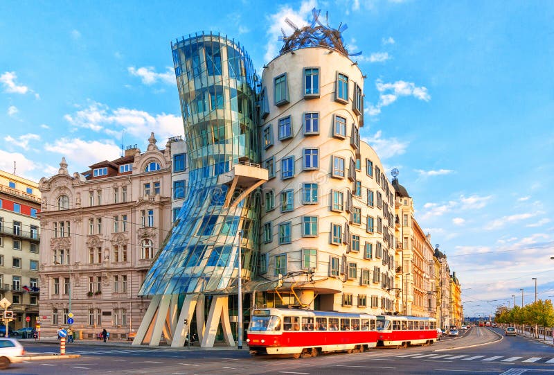 Dancingowy dom Praga, republika czech obrazy stock