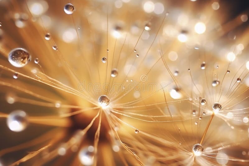 Dandelion flower macro with bokeh royalty free stock images