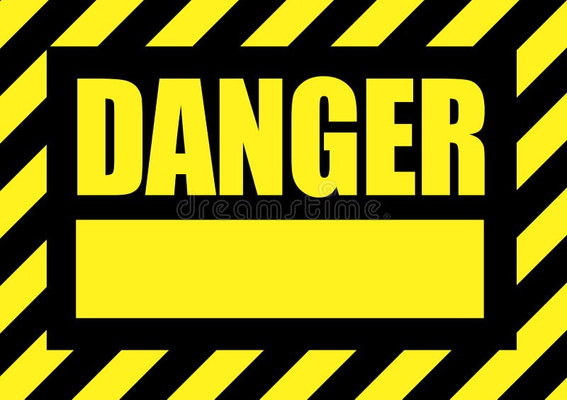 Danger royalty free illustration