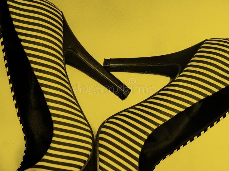 Danger - high heels alert. stock photography