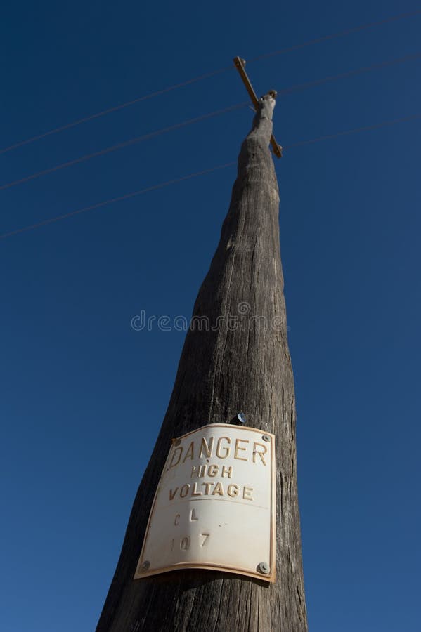 Danger High Voltage stock photography