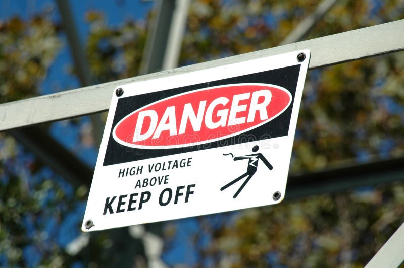 Danger - High Voltage royalty free stock photo