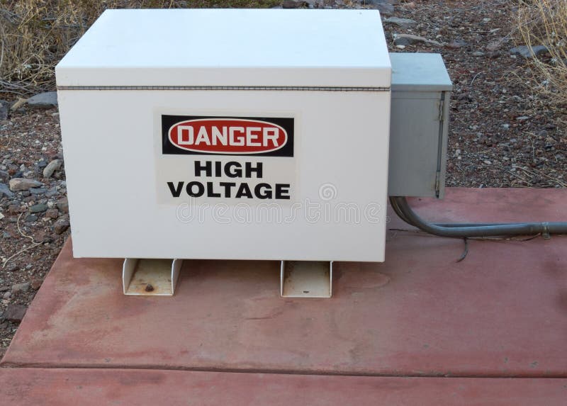 Electric box, danger, high voltage royalty free stock photos