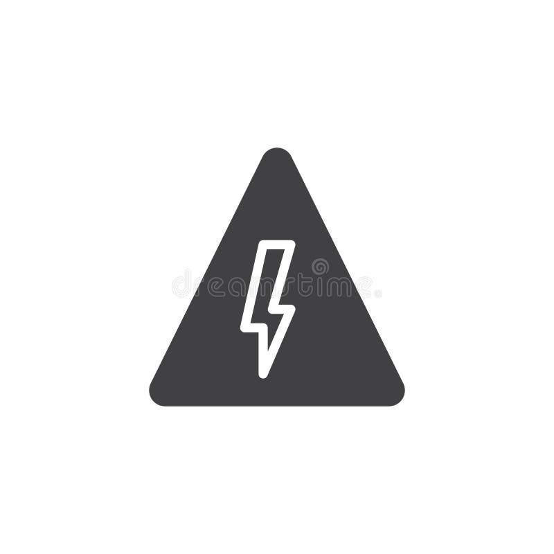 Danger high voltage icon vector stock illustration Danger high voltage icon vector stock illustration
