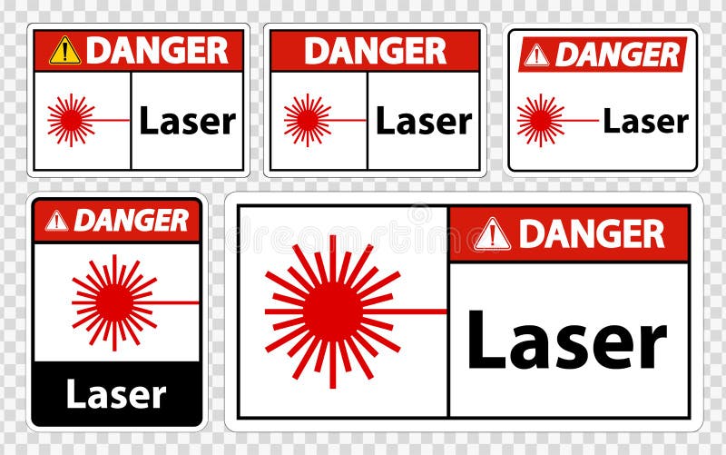 Danger Laser Symbol Sign Symbol Sign Isolate on Transparent Background