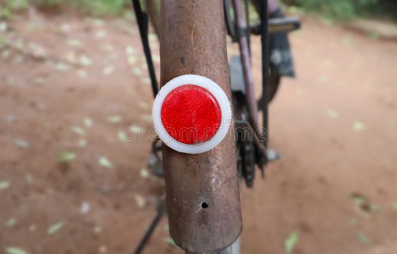 Danger Light Bicycle in the Backside is the Safety Light Stock Image