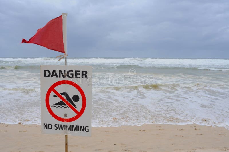 Danger- No Swimming royalty free stock image Danger- No Swimming royalty free stock image