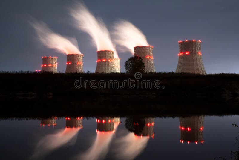 The Danger of Nuclear Power Plants. Harmful Emissions into the
