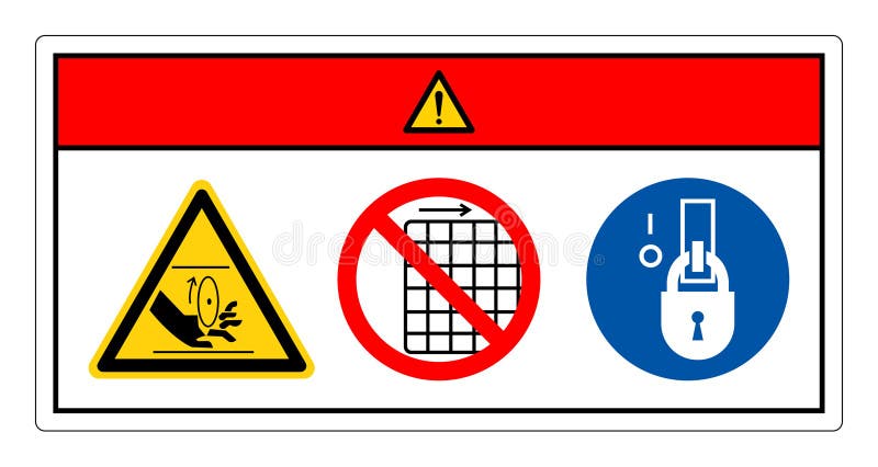 Danger Rotating Blade Do Not Remove Guard Symbol Sign, Vector Illustration, Isolate On White Background Label. EPS10 vector illustration