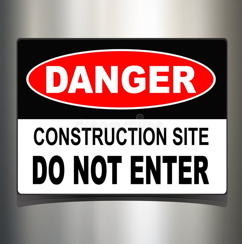 Danger sign royalty free illustration