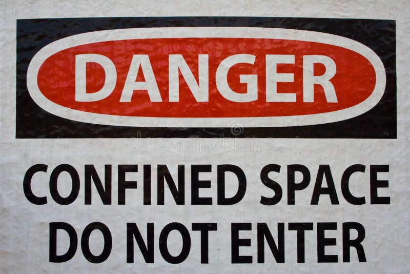 Detallado de lectura peligro limitado espacio hacer no entrar.