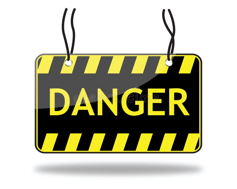Danger sign (vector) vector illustration
