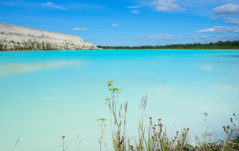 Dangerous Alkaline Lake and Industrial Area Stock Image Image of dump