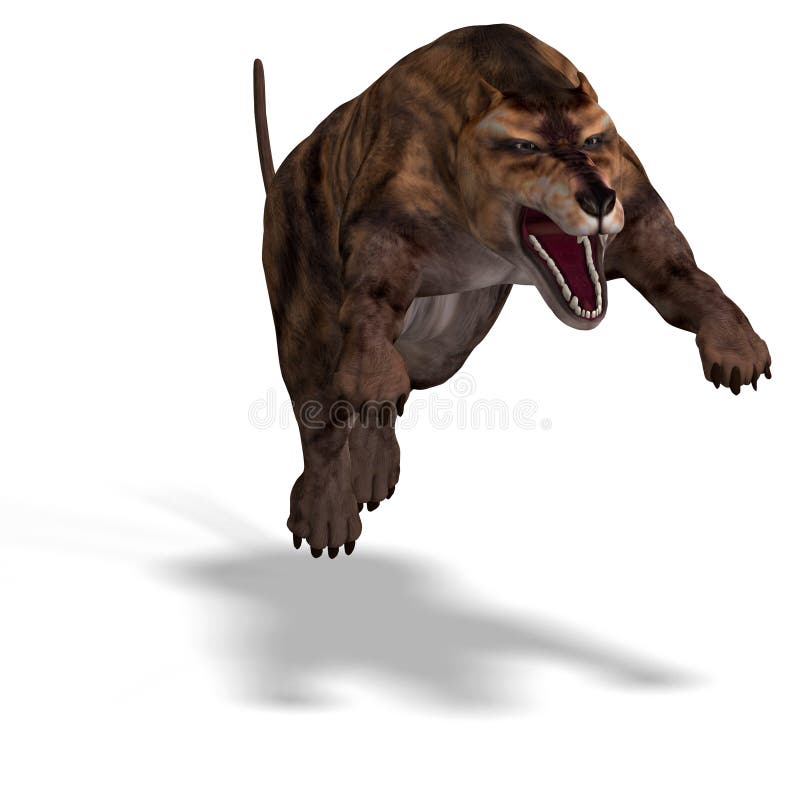 Dangerous dinosaur Andrewsarchus With Clipping