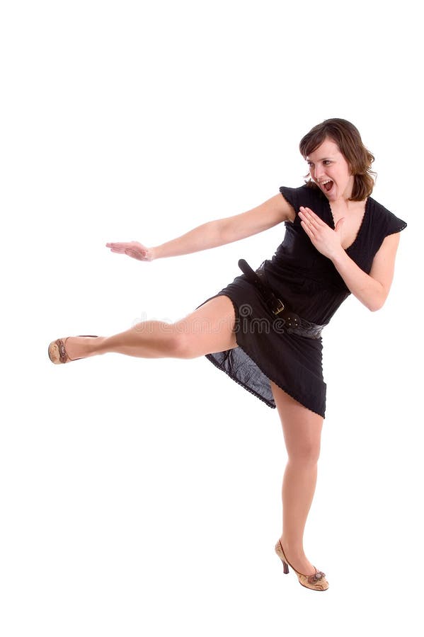 Dangerous lady stock photo