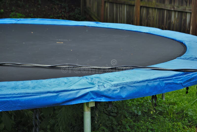 Storm Damage Tree and Trampoline Stock Photo Image of service, advice