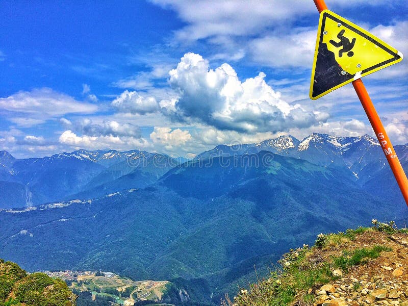 Dangerous mountain stock photo. Image of climbing, dangerous 82859262
