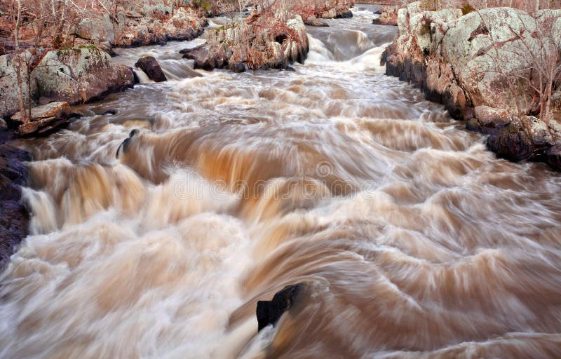 Dangerous Rapids on the Potomac River Stock Photo Image of rocks