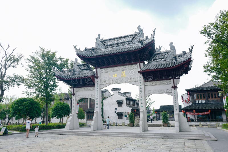 Dangkou landscape, ancient town of Wuxi, Jiangsu Province, China