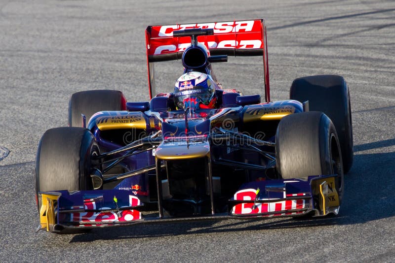 Daniel Ricciardo (Toro Rosso) stock foto's Daniel Ricciardo (Toro Rosso) stock foto's