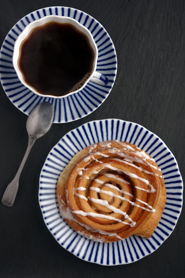 Coffee and danish pastry stock photo. Image of drink, plate 2422662