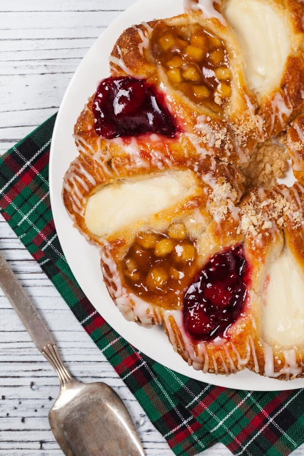 Danish Pastry Ring stock photo. Image of flaky, lunch 81281456