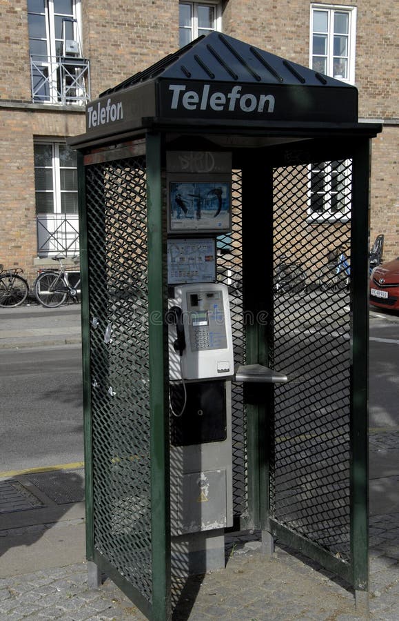 DANISH TELEPHONE BOOTH editorial image. Image of editoial - 45016065