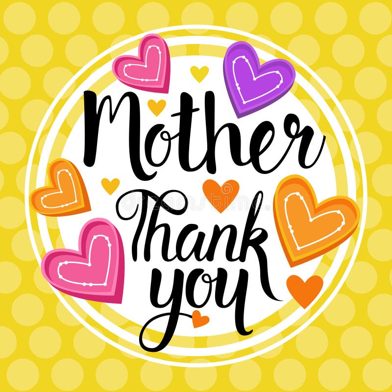 Dank u Mamma, Gelukkige Moederdag, de Banner van de de Groetkaart van de de Lentevakantie stock illustratie Dank u Mamma, Gelukkige Moederdag, de Banner van de de Groetkaart van de de Lentevakantie stock illustratie