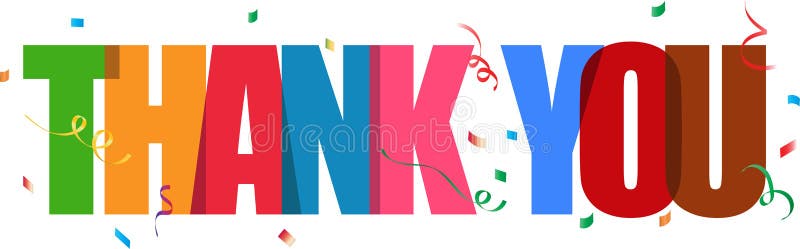 Dank u van letters voorziend confettienteken royalty-vrije illustratie Dank u van letters voorziend confettienteken royalty-vrije illustratie