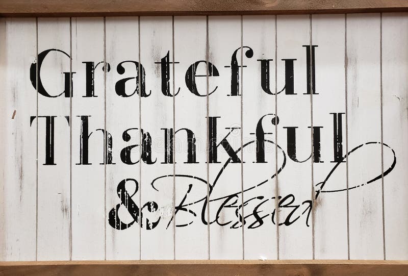Dankbares dankbares und gesegnet