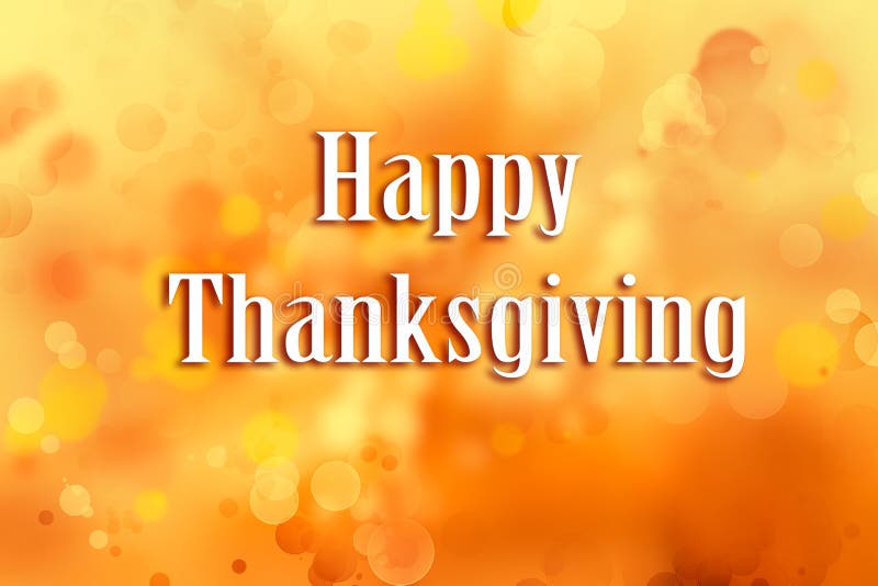 Dankzeggings oranje achtergrond stock foto