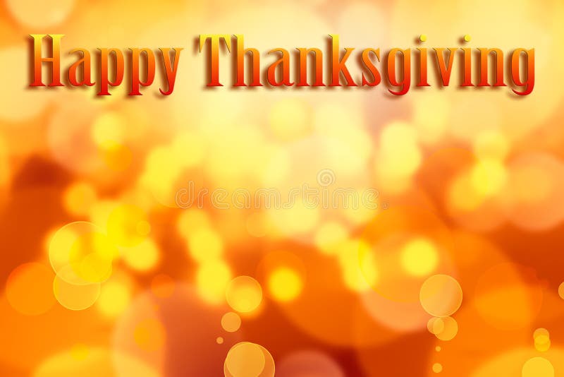 Dankzeggings oranje achtergrond royalty-vrije stock afbeelding