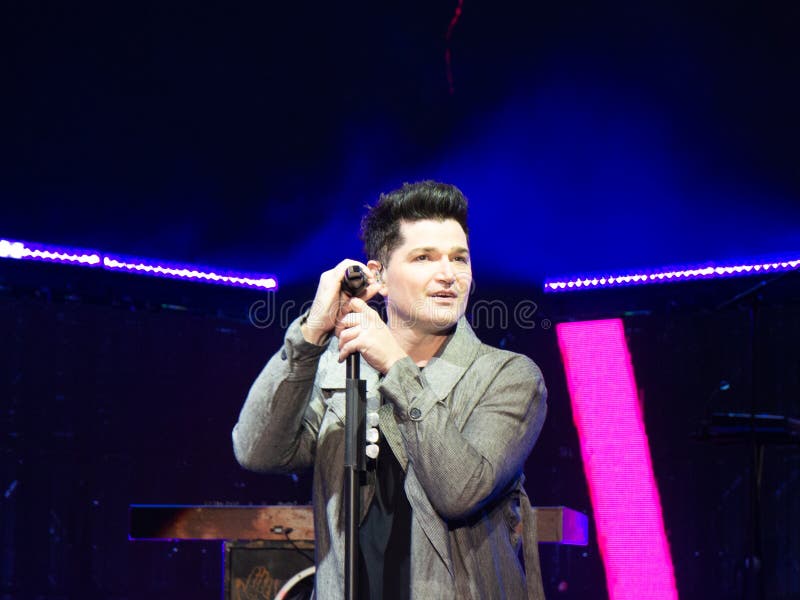The Script Vocalist Danny O`Donoghue in Concert Editorial Stock Photo