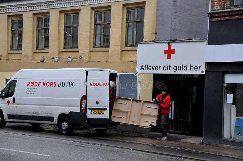 DANOSH RED CROSS HUGE in COPENHAGEN DENAMRK Editorial Photography - Image of danish, kors: 175071822