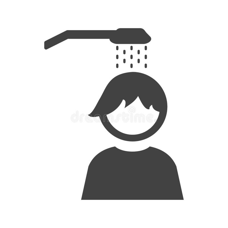 Dans la douche illustration de vecteur. Illustration du propre 80179172