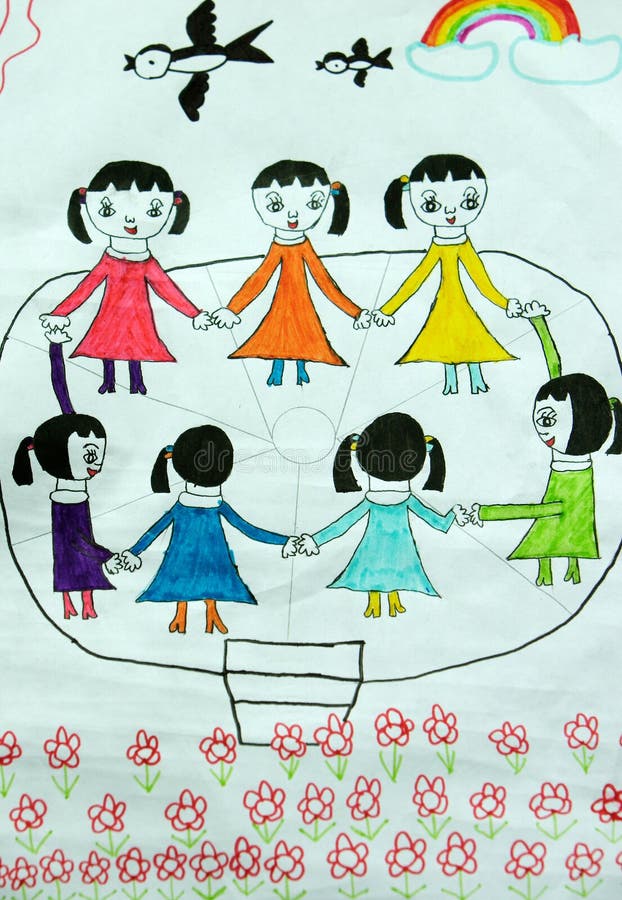 dansa för barn royaltyfri illustrationer dansa för barn royaltyfri illustrationer
