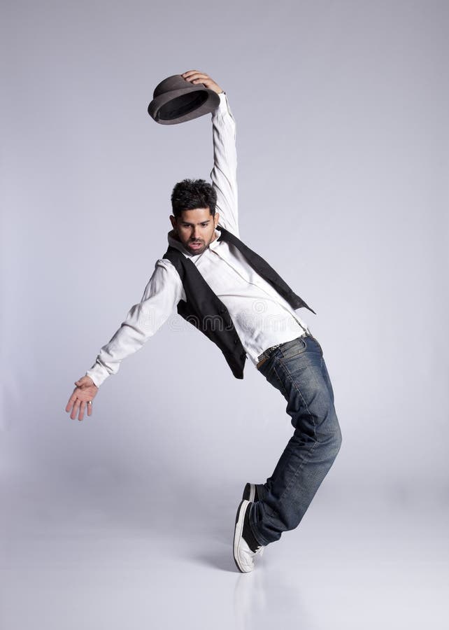 Hiphopdansare royaltyfria foton