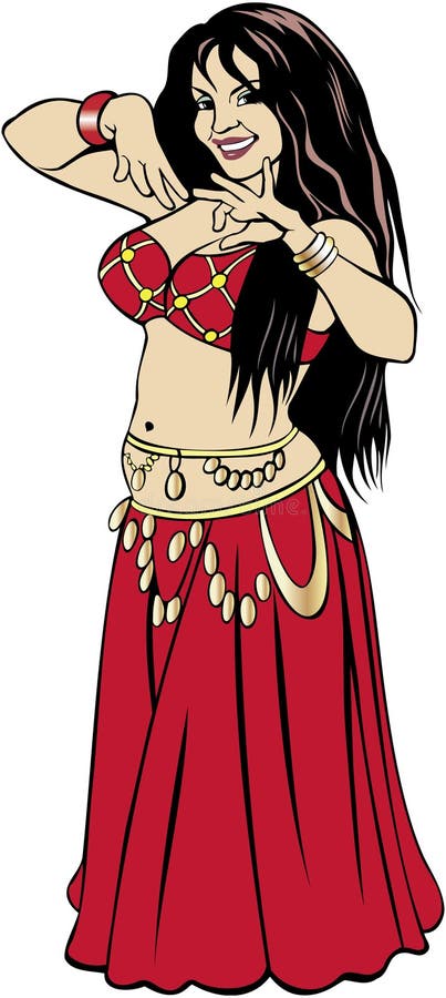dansarered royaltyfri illustrationer dansarered royaltyfri illustrationer