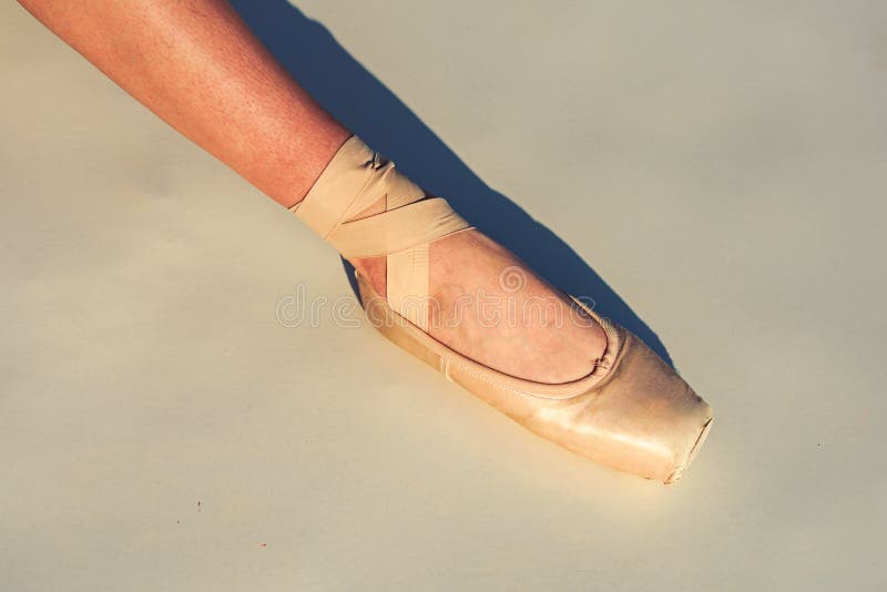 Danse D orteil Jambe De Ballerine Dans La Chaussure De Ballet